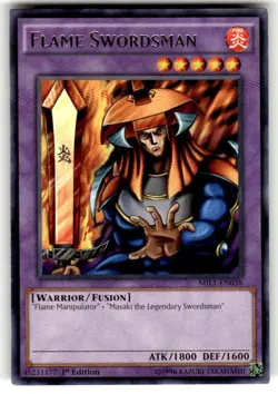 Yu-Gi-Oh! TCG Flame Swordsman Millennium Pack 1 MIL1-EN038 1st Edition Rare - Image 1