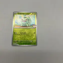 Bulbasaur 001/165 Scarlet & Violet 151 Stamped Promo Card (Best Buy) - Image 1