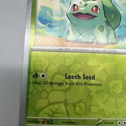 Bulbasaur 001/165 Scarlet & Violet 151 Stamped Promo Card (Best Buy) - Image 2