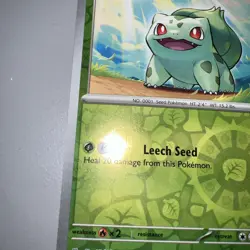 Bulbasaur 001/165 Scarlet & Violet 151 Stamped Promo Card (Best Buy) - Image 3