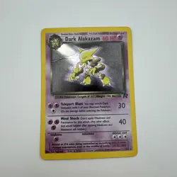 Pokemon Dark Alakazam Holo Rare Card 1/82 Team Rocket Unlimited DMG - Image 1