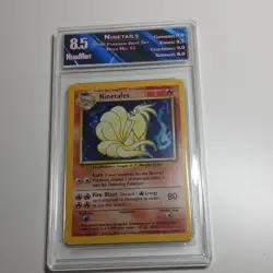 Pokemon Ninetales Base Set #12 1999 Grading 8.5 Holo Rare Vintage Card - Image 2