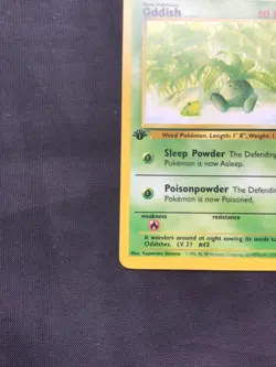 Pokemon Cards: Team Rocket 1st Edition Common: Oddish 63/82 - Image 5