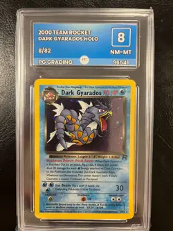 Pokemon Dark Gyarados TCG Team Rocket Holo Card 8/82 PG 8 Not PSA - Image 1