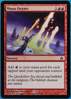 Mana Geyser FOIL Fifth Dawn NM Red Common MAGIC MTG CARD (ID# 510756) ABUGames - Image 1