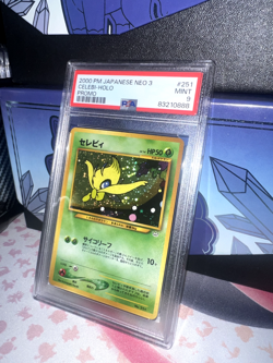 2000 Pokemon Card Japanese Neo 3 Celebi Promo No. 251 Holo PSA 9 MINT - Image 1