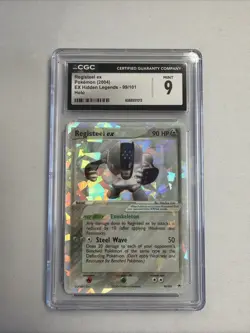 CGC 9 MINT Registeel ex 2004 EX Hidden Legends 99/101 Holo Pokemon Card - Image 1