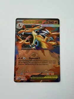Pokemon Mega Charizard Y EX Promo Card Mega Evolution 030 Near Mint - Image 1