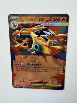 Pokemon Mega Charizard Y EX Promo Card Mega Evolution 030 Near Mint - Image 5