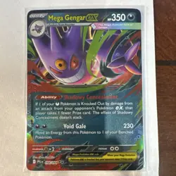 Pokemon Mega Gengar EX Double Rare 056/094 Me02 Phantasmal Flames Holo Card - Image 1