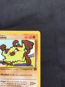 Pokemon Cards: Team Rocket 1st Edition Common: Mankey 61/82 - Image 3