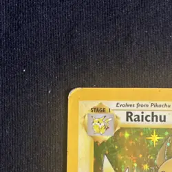 Raichu 14/62 Fossil Holo Rare 1999 Wizards Pokemon TCG Card English - Image 2