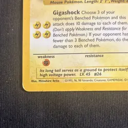 Raichu 14/62 Fossil Holo Rare 1999 Wizards Pokemon TCG Card English - Image 5