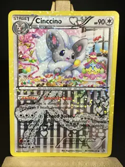 Cinccino RC19/RC25 Holo Legendary Treasures Radiant Collection Pokemon Card - Image 1