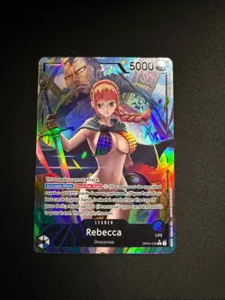 Rebecca OP04-039 NM - Leader Alt Art - One Piece Card Game Kingdoms Of Intrigue - Image 3