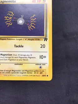 Pokemon Cards: Team Rocket 1st Edition Common: Magnemite 60/82 - Image 4