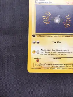 Pokemon Cards: Team Rocket 1st Edition Common: Magnemite 60/82 - Image 5