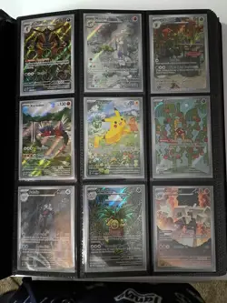 Huge 306 card Pokemon binder collection illustration rares full arts and more! - Image 1