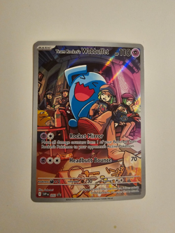 Pokemon Team Rocket's Wobbuffet - Promo 203 Nm - Destined Rivals - Pokemon Card - Image 1