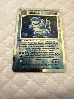 Blastoise Holo Shadowless Display Card. One Of A Kind Unknown Original. - Image 1