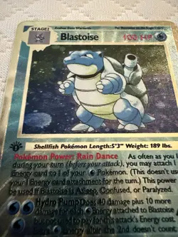 Blastoise Holo Shadowless Display Card. One Of A Kind Unknown Original. - Image 5