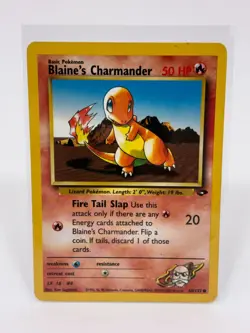 Pokemon Card 2000 Blaine's Charmander 60/132 Gym Heroes - Image 1