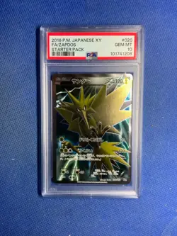 PSA 10 Zapdos 2016 Japanese XY Starter Pack FA 020/072 Holo Rare Card - Image 1