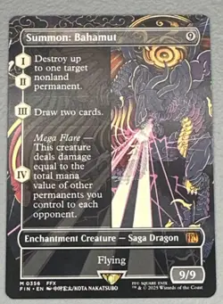 MTG Summon: Bahamut (Borderless) | NM | Final Fantasy - Image 1