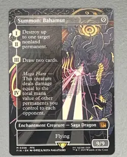 MTG Summon: Bahamut (Borderless) | NM | Final Fantasy - Image 2