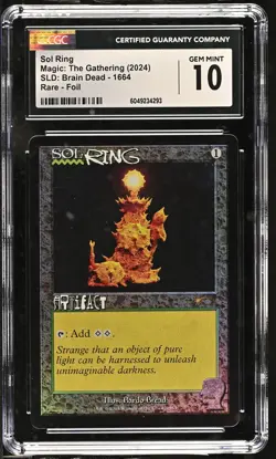 SOL RING Secret Lair Foil Brain Dead CGC 10 MTG [Nostalgium] - Image 1