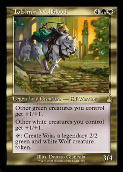1x Tolsimir Wolfblood -- Retro Frame - Foil NM-Mint, English Ravnica Remastered - Image 1