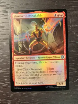 MTG Spider-Man *FOIL* U Shocker, Unshakable #0089 - Image 1