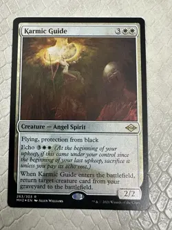 MTG Karmic Guide Commander: Modern Horizons 2 Foil Etched 263/303 LP - Image 2