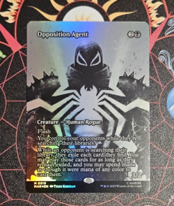 Opposition Agent foil, borderless, Magic the Gathering MTG near mint condition. - Image 1