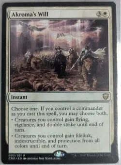 Magic The Gathering Akroma's Will Commander Legends #3 - Image 1