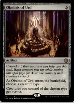 Obelisk of Urd R Commander: Zendikar Rising 115 NM MTG x1 - Image 1