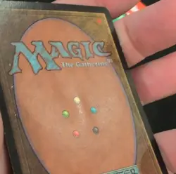 Magic: The Gathering Mountain Land 1998 Tom Wanerstrand MTG English HP Damaged - Image 3