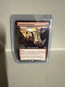 MTG - Wartime Protestors (Extended Art) Avatar: The Last Airbender Regular - Image 1