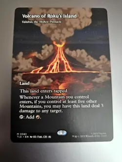 Magic the Gathering #61 Volcano of Roku's Island - Image 1