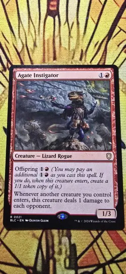 Agate Instigator Commander: Bloomburrow Regular Creature Rare MTG NM - Image 1