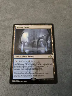 Watery Grave Guilds of Ravnica Rare Land Blue Black Regular MTG #259/259 - Image 1