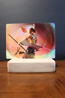 MTG Yuna, Grand Summoner Art Card Final Fantasy: Art Series 22/53 ManaFam - Image 1