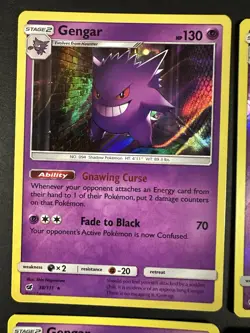 Pokemon TCG Gengar Holo Reverse Holo Fossil 5 card Lot LP-HP see pics - Image 3