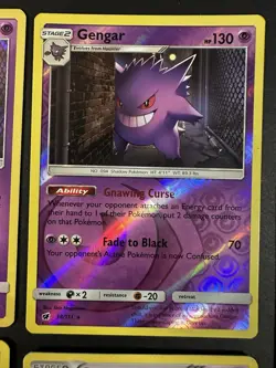Pokemon TCG Gengar Holo Reverse Holo Fossil 5 card Lot LP-HP see pics - Image 4