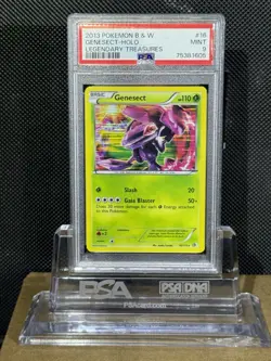 2013 POKEMON BLACK & WHITE LEGENDARY TREASURES #16 GENESECT-HOLO 9 MINT - Image 1
