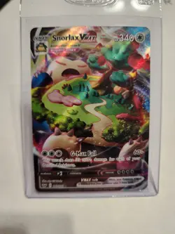 Pokemon TCG Snorlax VMAX Sword & Shield Base Set 142/202 Nm - Image 1