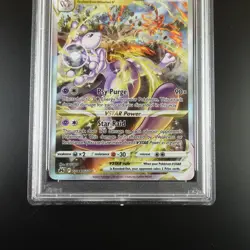 PSA 8 Mewtwo Vstar GG44/GG70 Pokemon Crown Zenith Holo Graded Card - Image 3