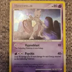 Pokemon Mewtwo Basic Psychic Holo 80 HP Hypnoblast 10 Psychic 40+ TCG Card - Image 1