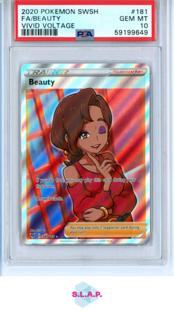 BEAUTY POKEMON 181/185 2020 VIVID VOLTAGE ULTRA RARE ENGLISH PSA 10 - Image 1