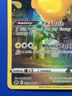 Pikachu GG30/GG70 Full Art • Crown Zenith Gallerian Gallery • NM • Pokemon TCG - Image 5